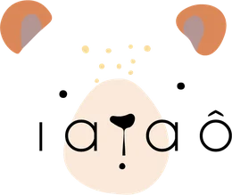 Logo IAIAÔ com rosto de urso