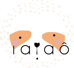 Logo IAIAÔ com rosto de guaxinim
